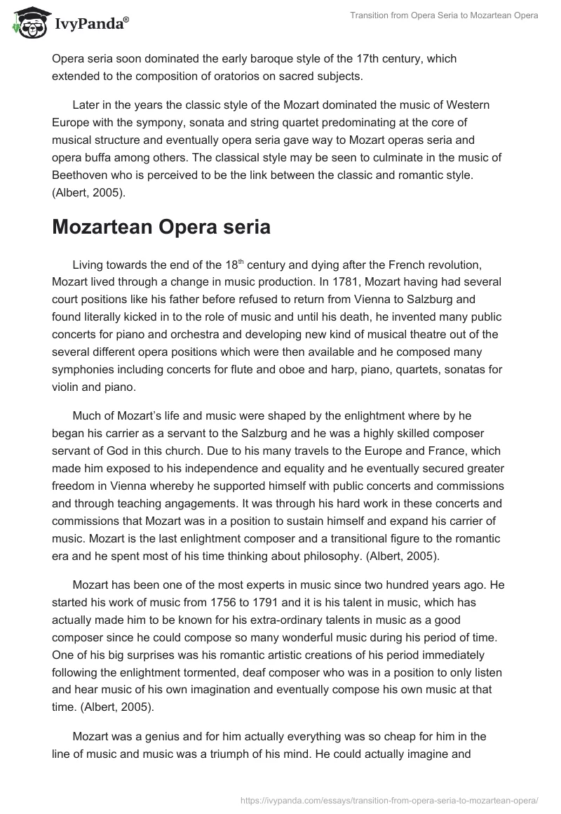 Transition from Opera Seria to Mozartean Opera. Page 3