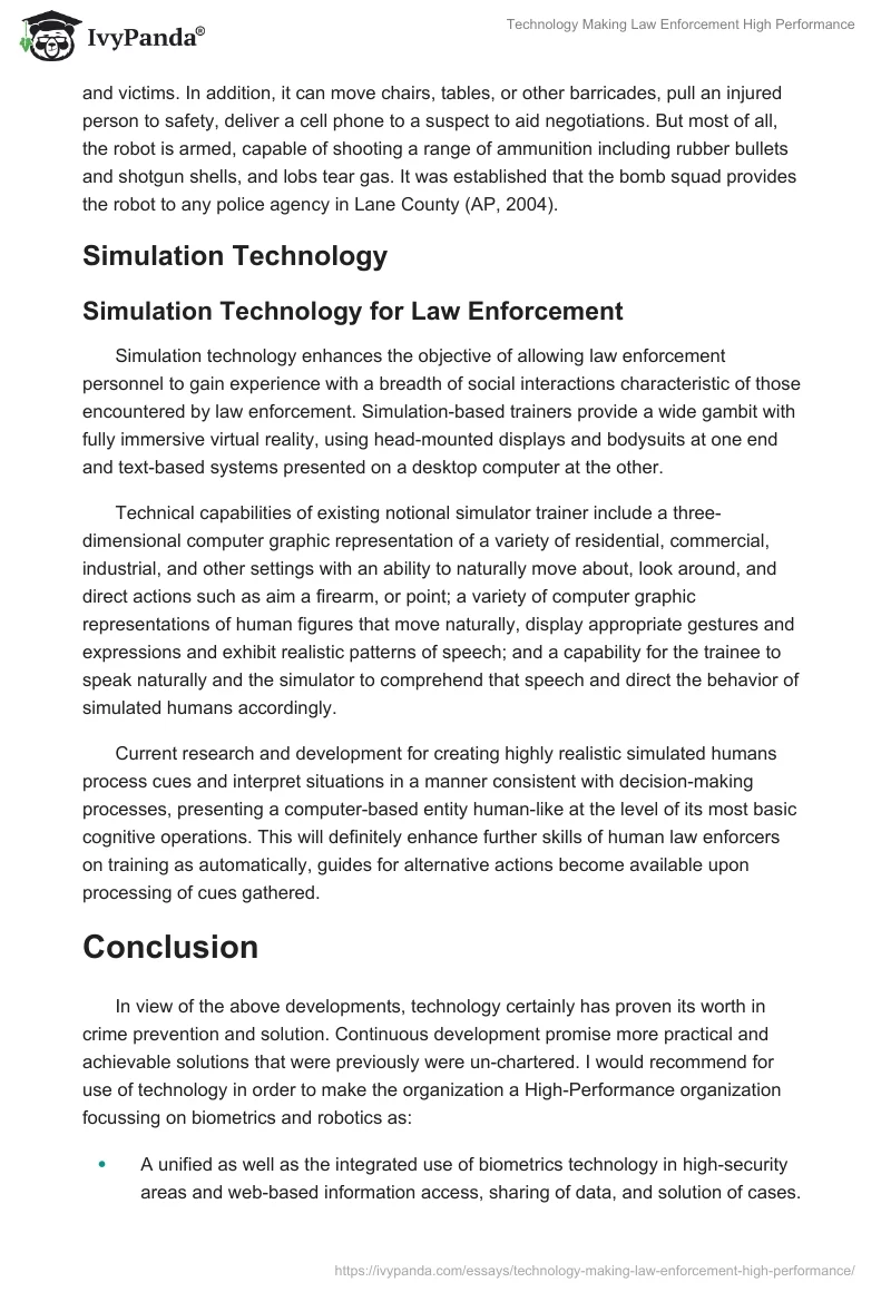 Technology Making Law Enforcement High Performance. Page 3