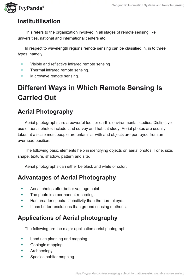 Geographic Information Systems and Remote Sensing. Page 3