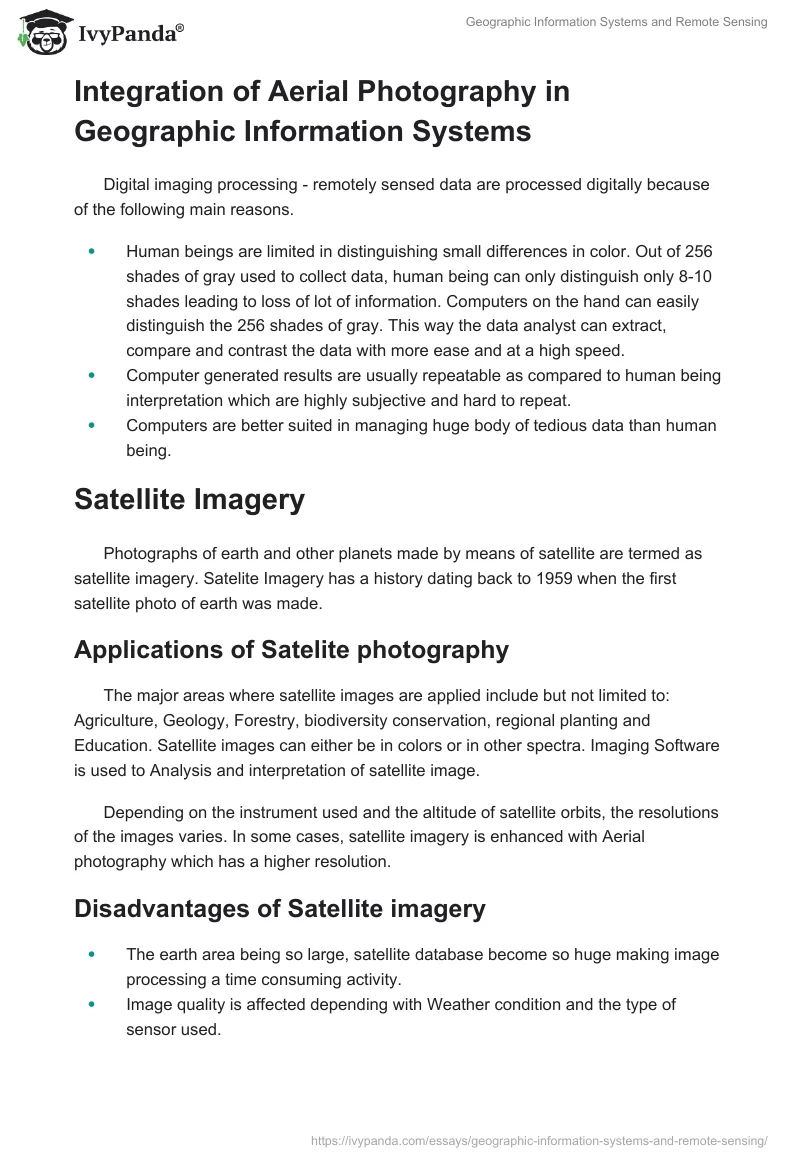 Geographic Information Systems and Remote Sensing. Page 4