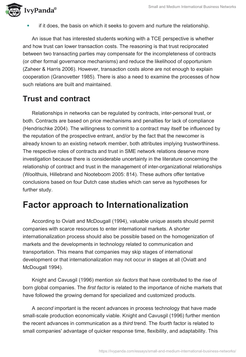 Small and Medium International Business Networks. Page 3