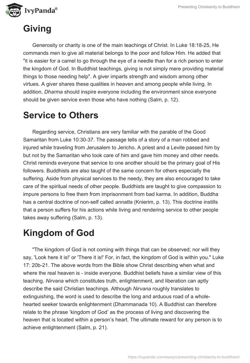 Presenting Christianity to Buddhism. Page 2