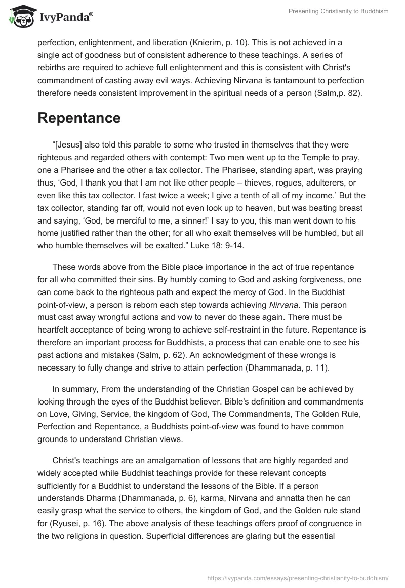 Presenting Christianity to Buddhism. Page 4
