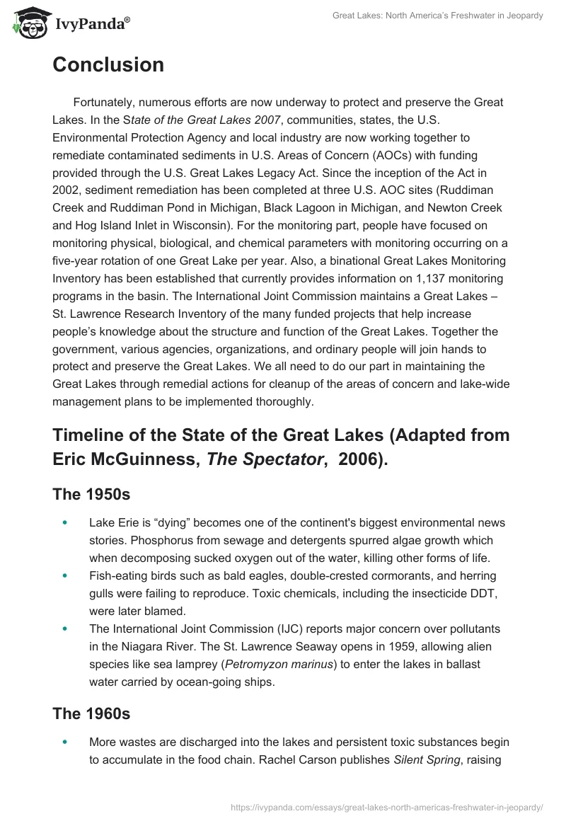 Great Lakes: North America’s Freshwater in Jeopardy. Page 4