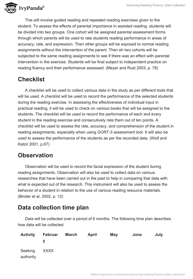 Improving Reading Fluency: Data Collection. Page 3