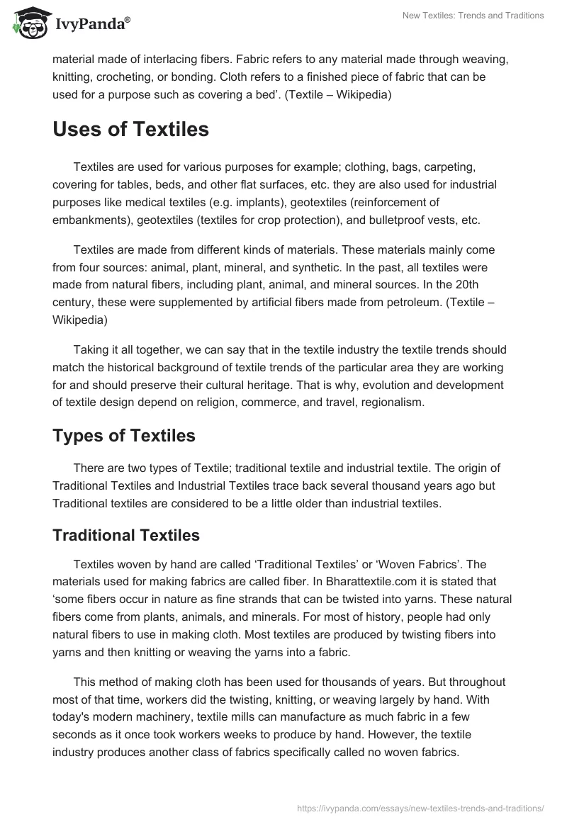 New Textiles: Trends and Traditions. Page 2