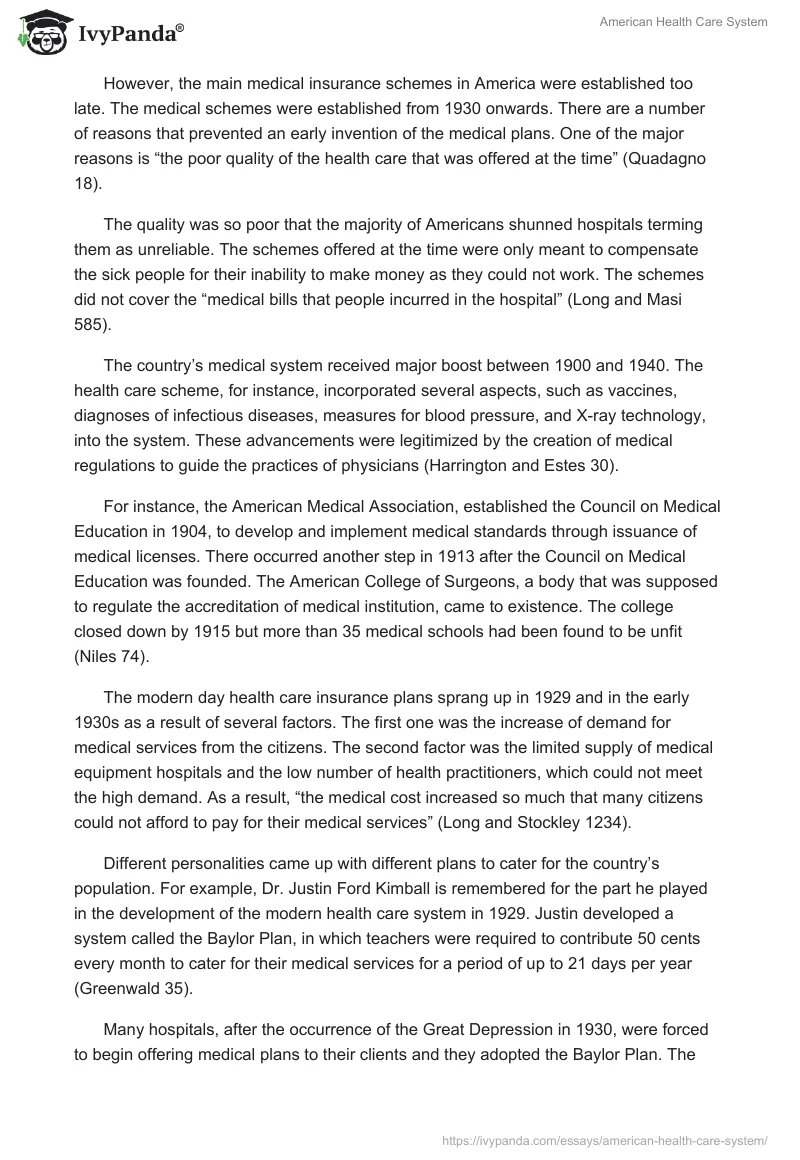 American Health Care System. Page 2