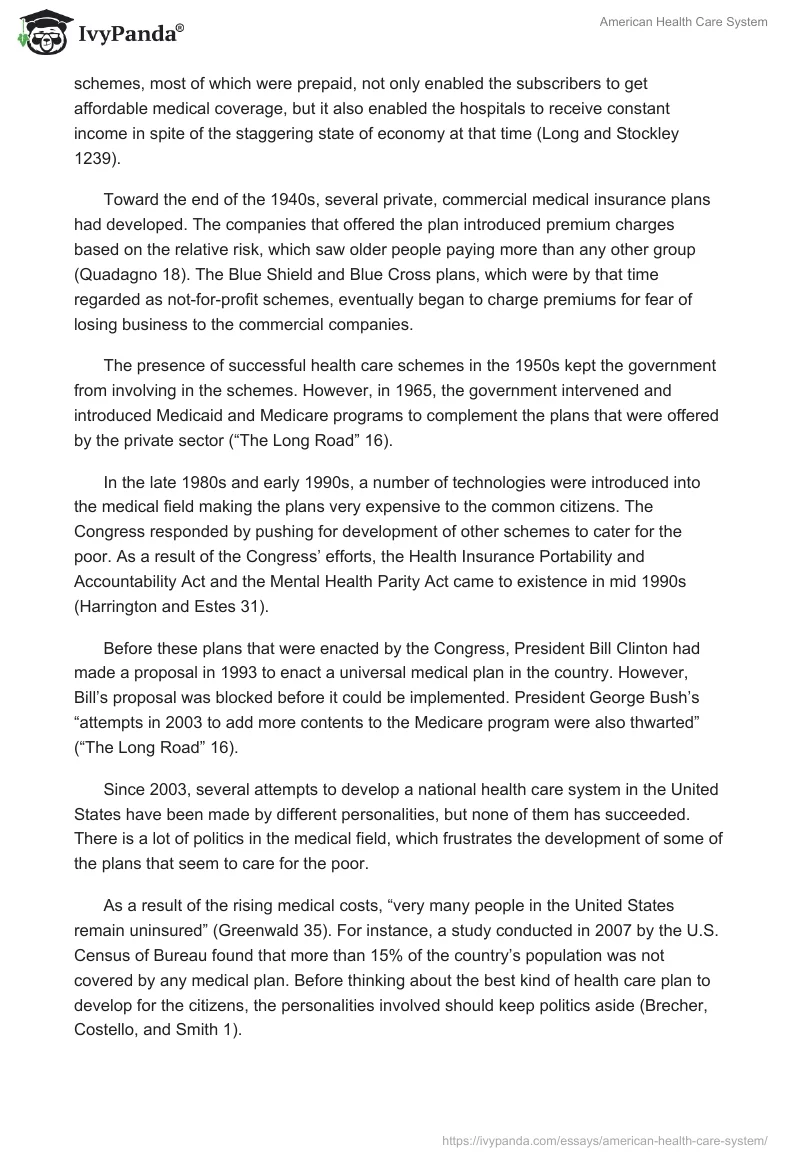 American Health Care System. Page 3