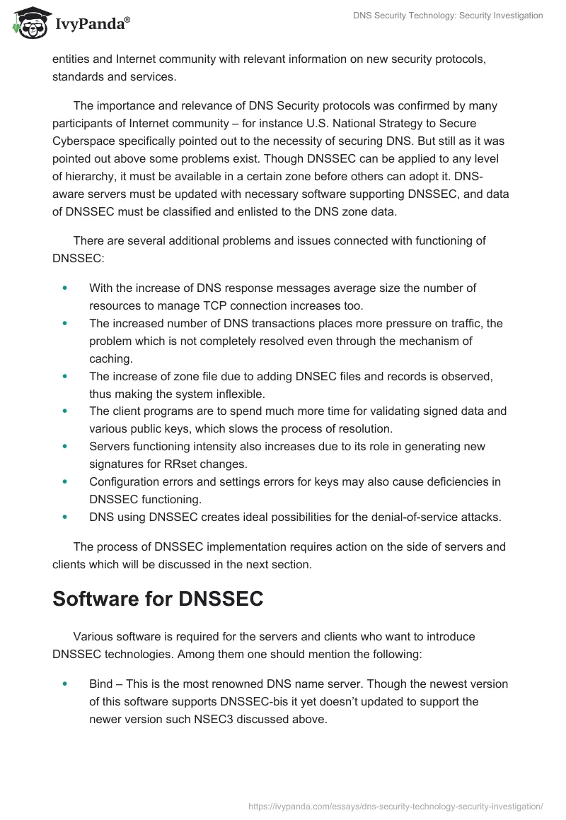 DNS Security Technology: Security Investigation. Page 3
