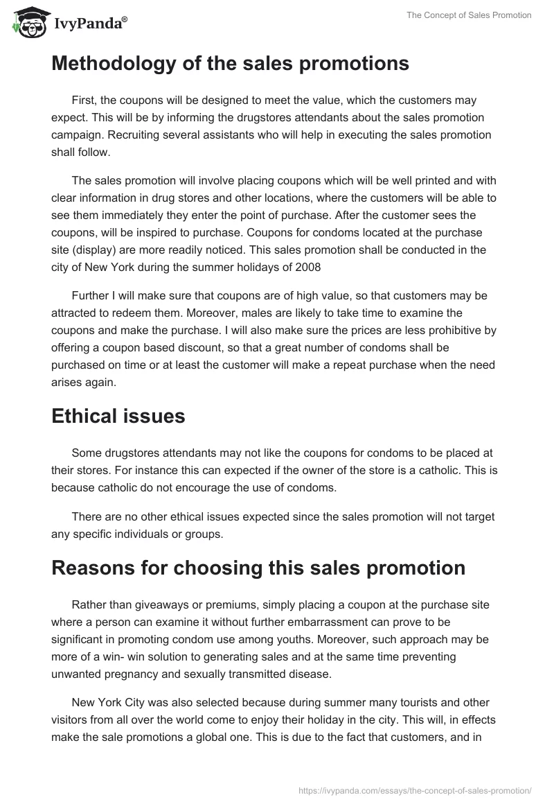 The Concept of Sales Promotion. Page 2