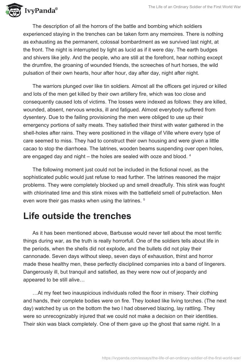 The Life of an Ordinary Soldier of the First World War. Page 3