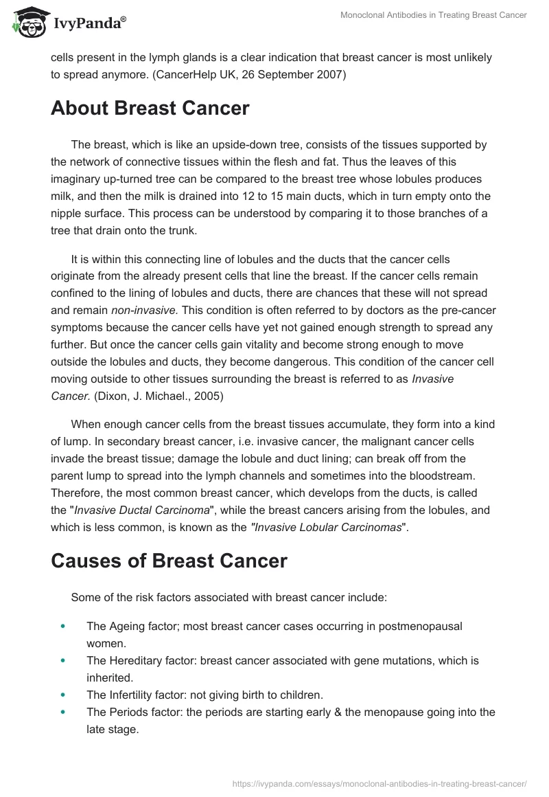 Monoclonal Antibodies in Treating Breast Cancer. Page 2