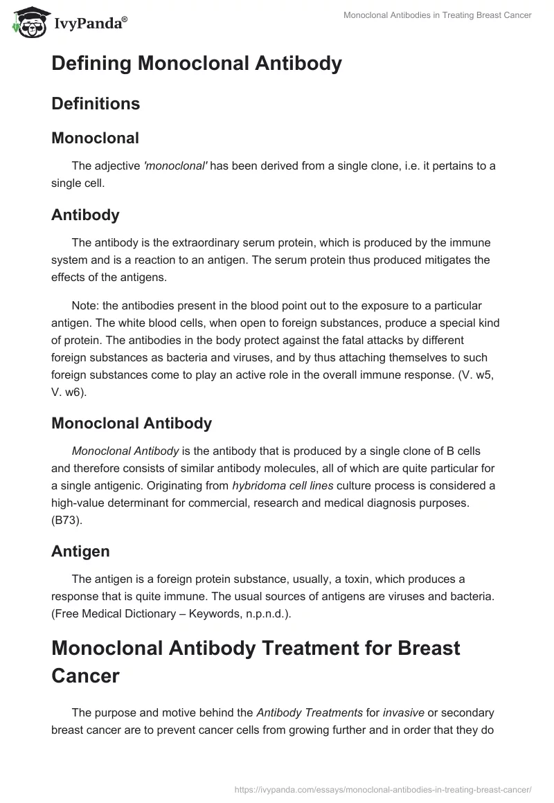 Monoclonal Antibodies in Treating Breast Cancer. Page 5