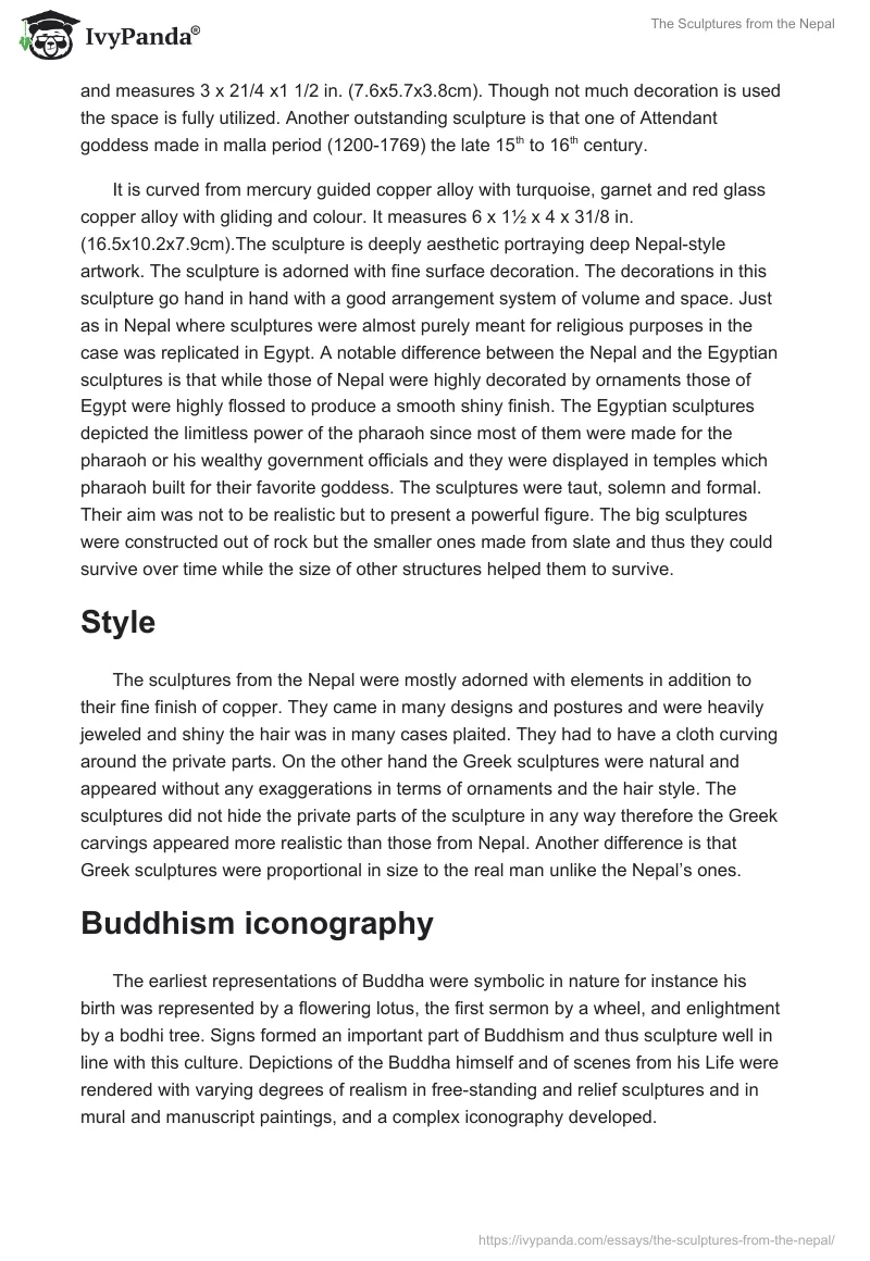 The Sculptures from the Nepal. Page 2