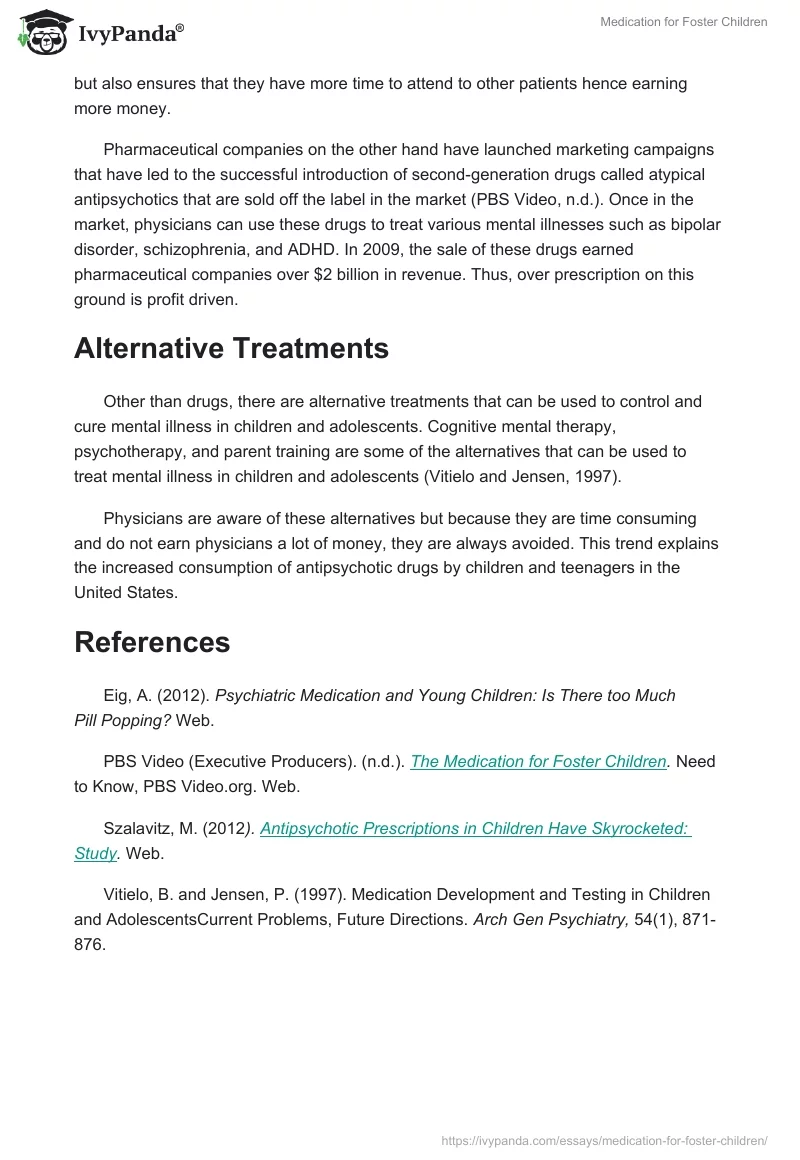 Medication for Foster Children. Page 3