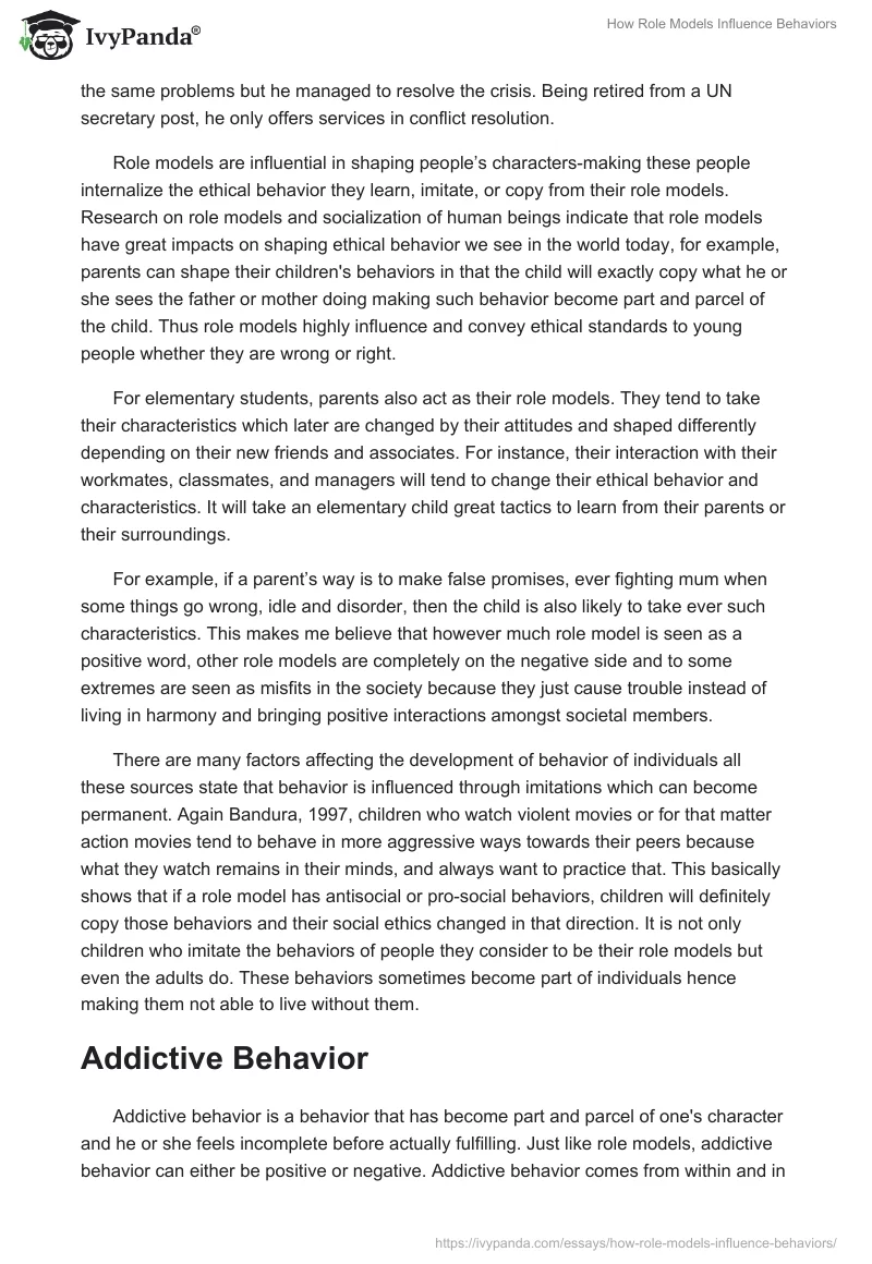 How Role Models Influence Behaviors. Page 2