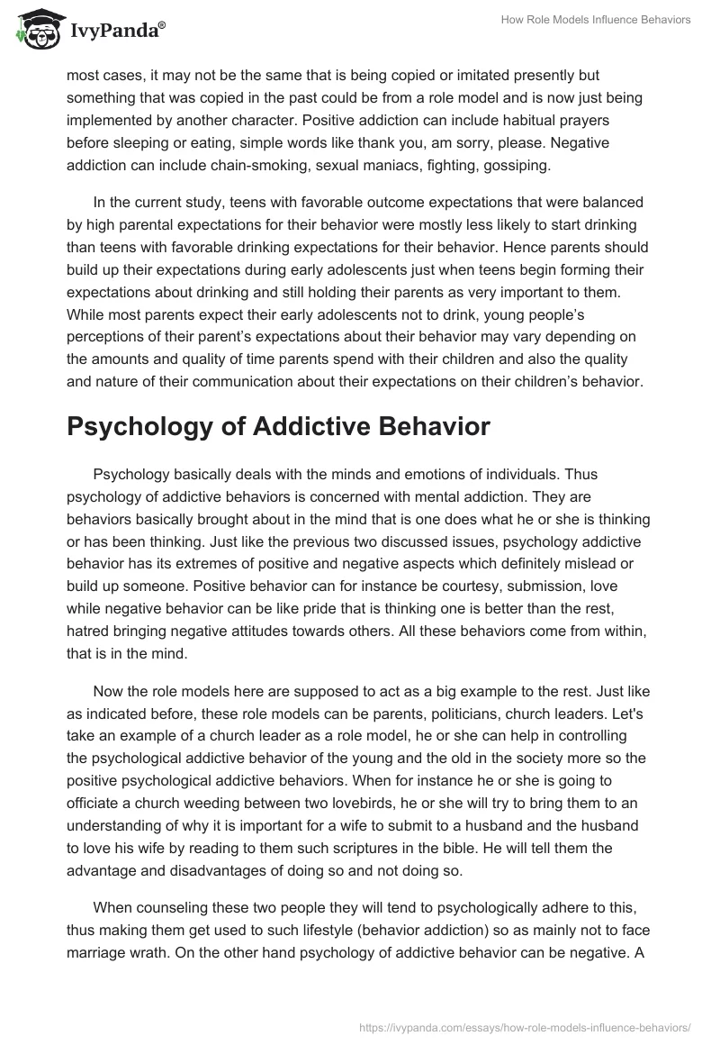 How Role Models Influence Behaviors. Page 3