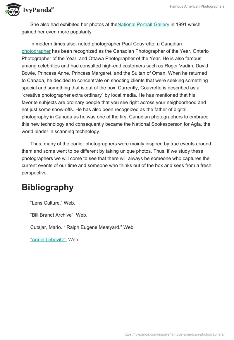 Famous American Photographers. Page 3