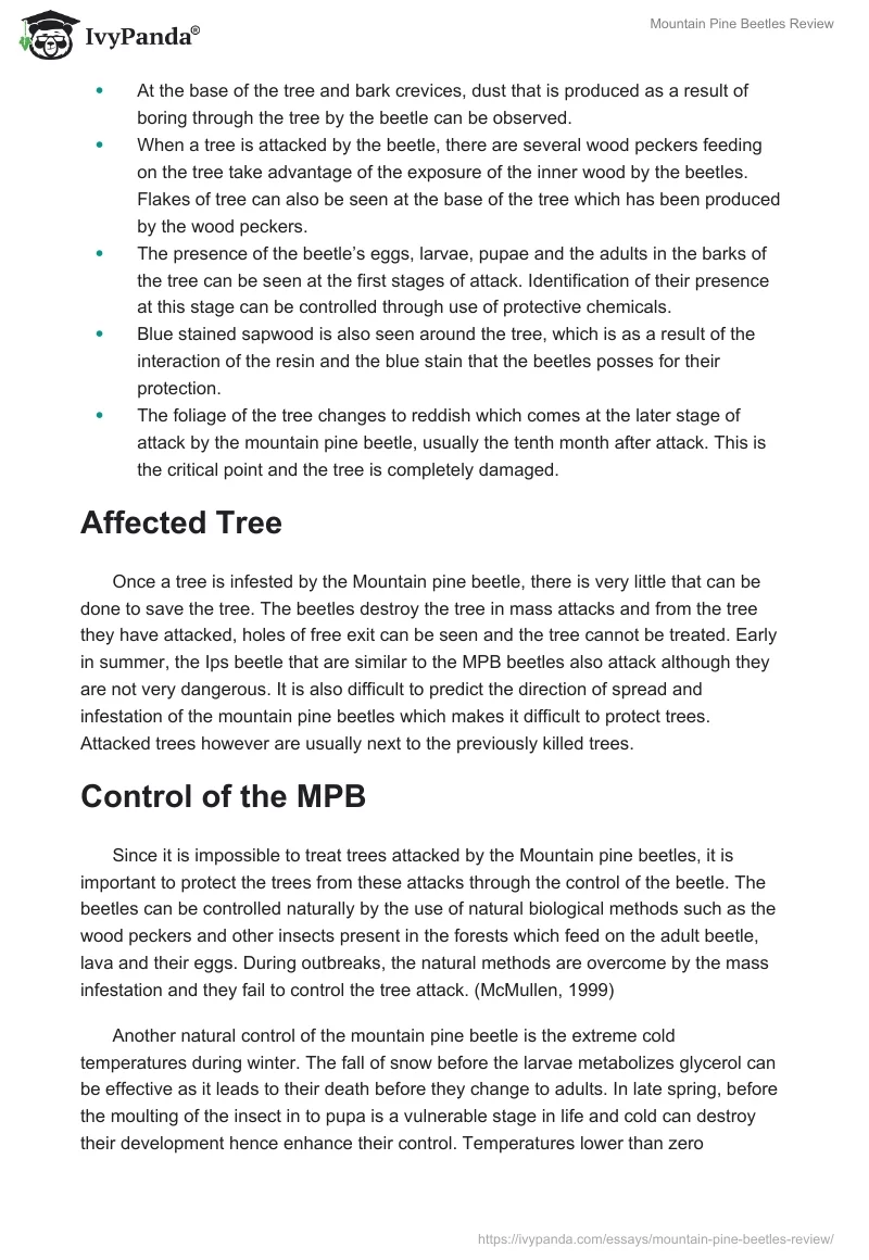 Mountain Pine Beetles Review. Page 3