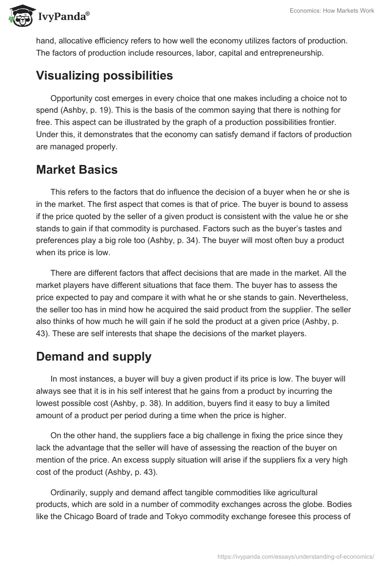 Economics: How Markets Work. Page 3
