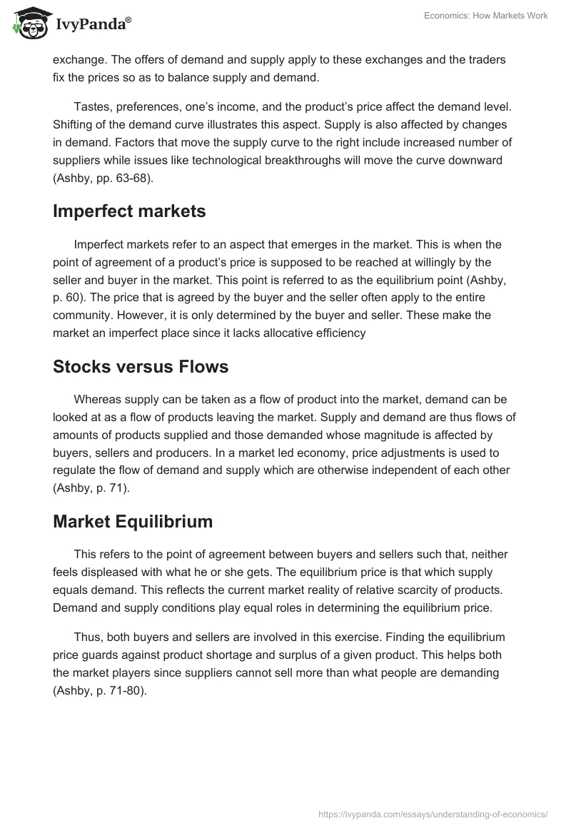 Economics: How Markets Work. Page 4