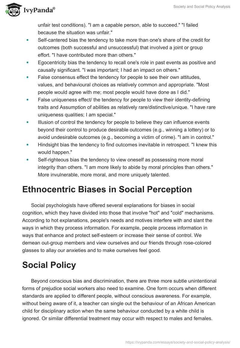 Society and Social Policy Analysis. Page 3