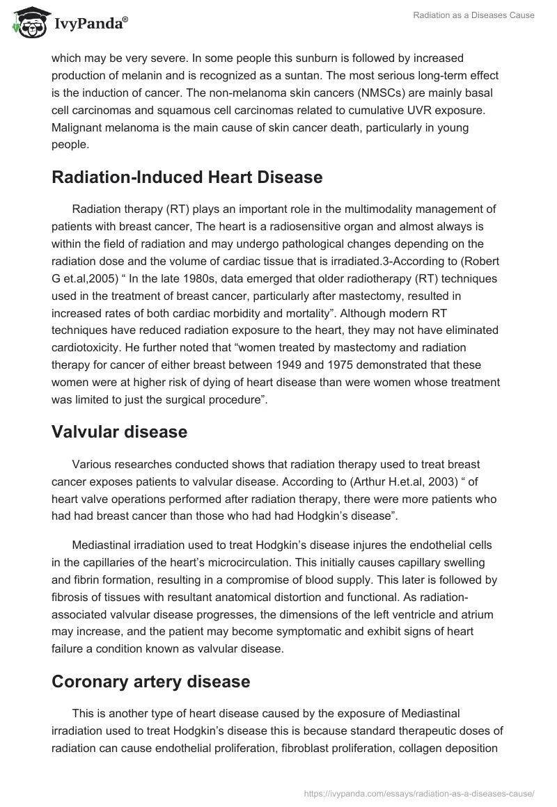 Radiation as a Diseases Cause. Page 3