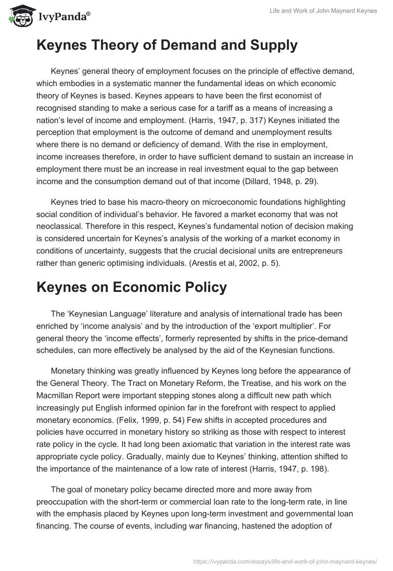 Life and Work of John Maynard Keynes. Page 4
