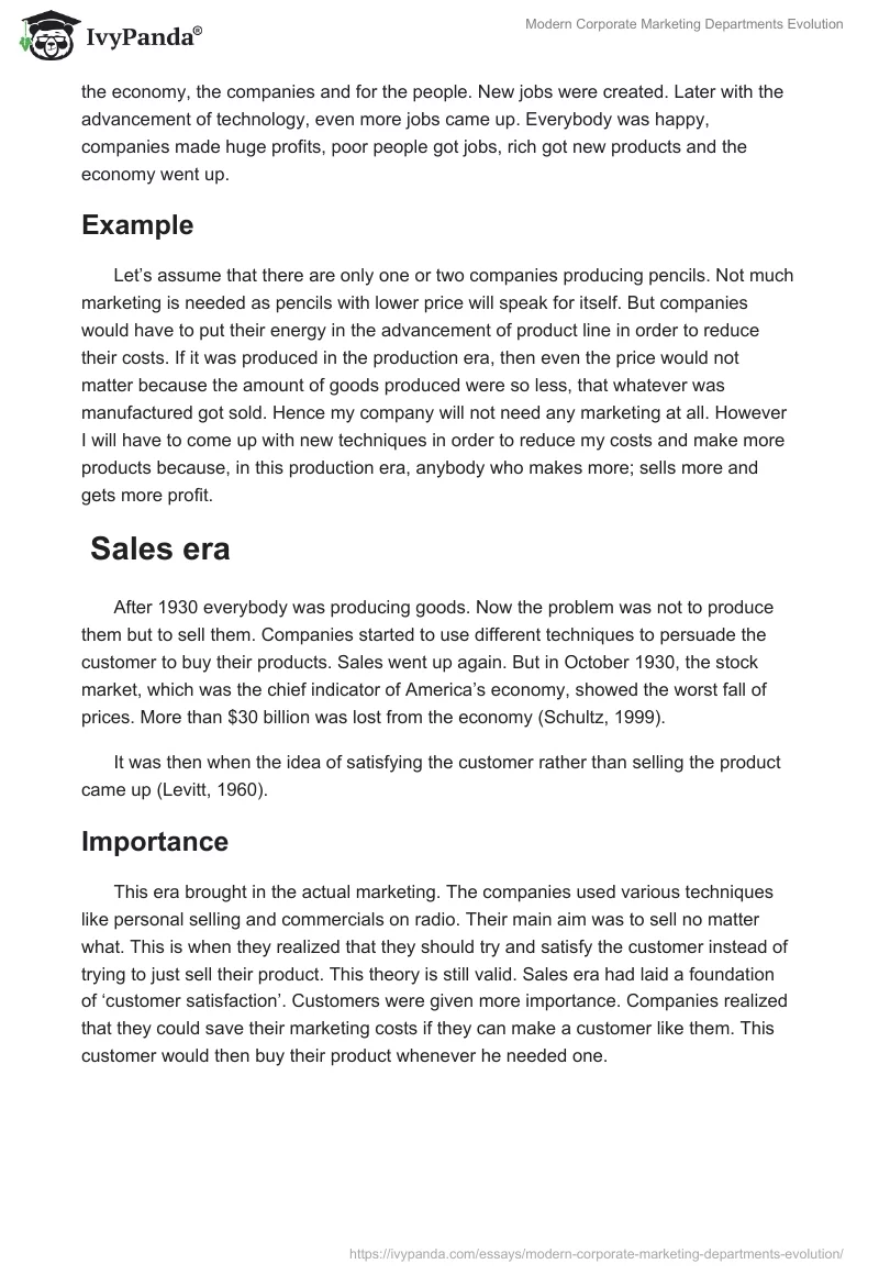 Modern Corporate Marketing Departments Evolution. Page 4