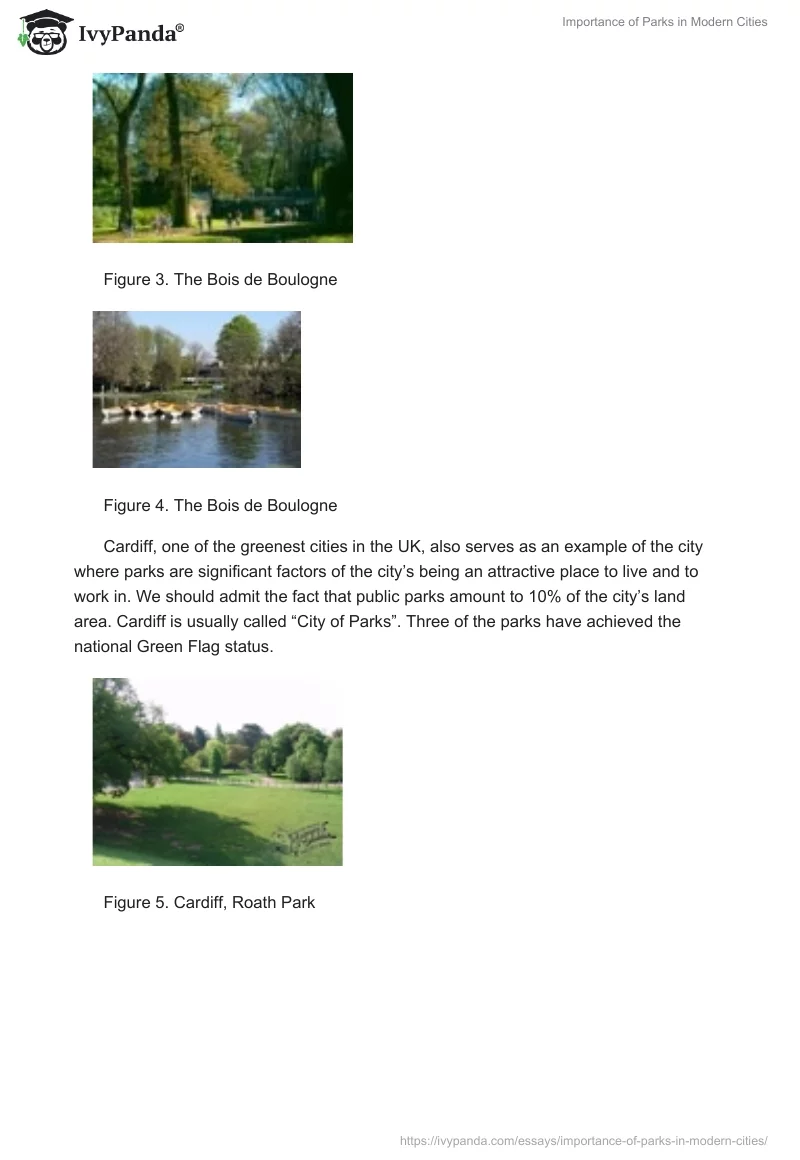 Importance of Parks in Modern Cities. Page 3