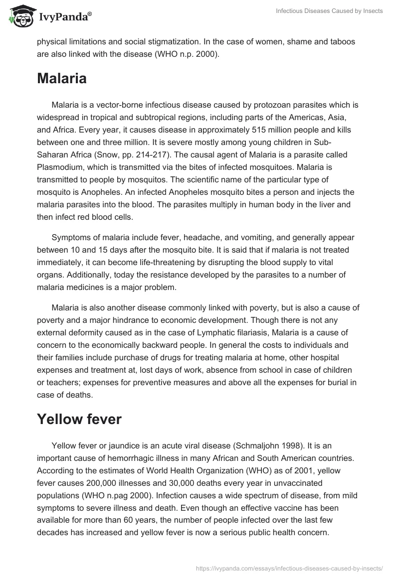 Infectious Diseases Caused by Insects. Page 2