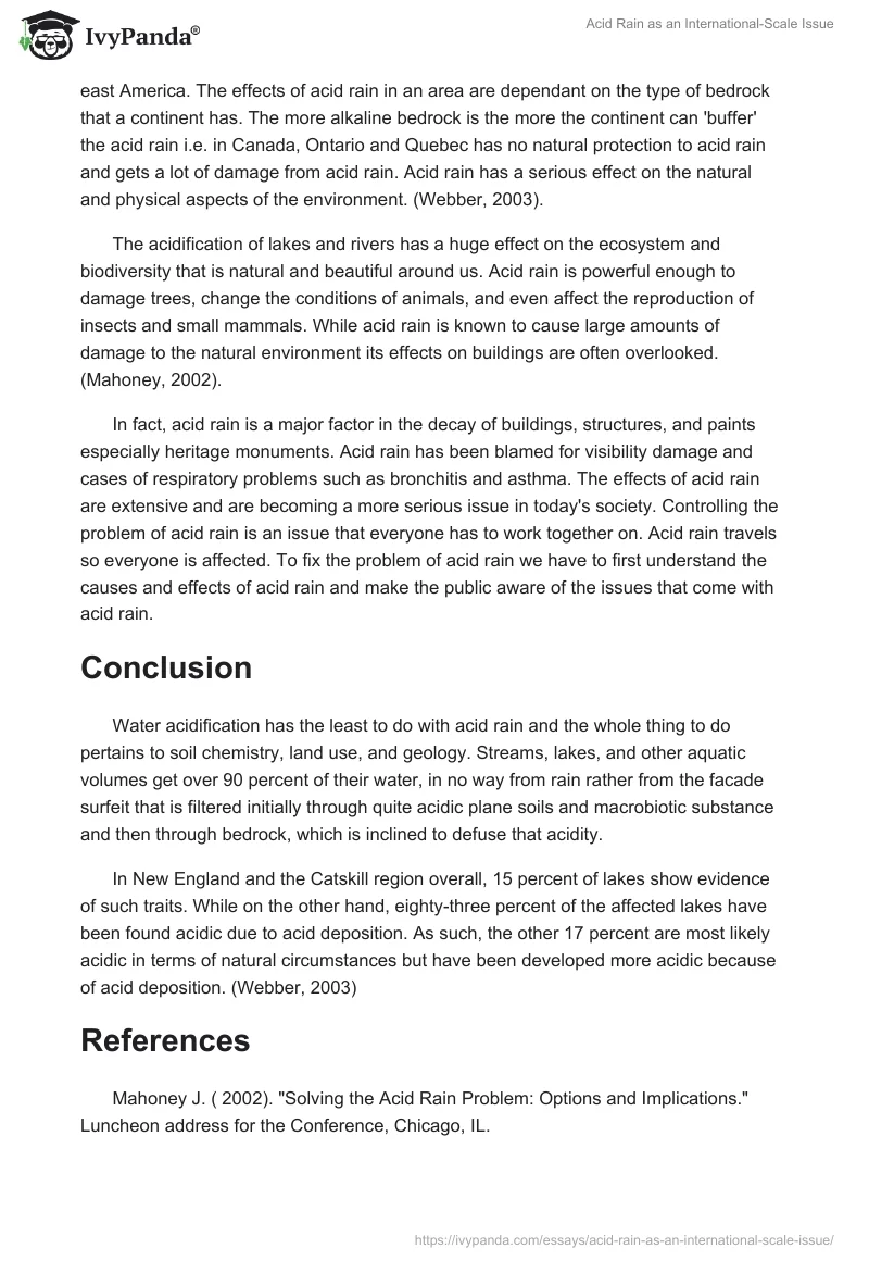 Acid Rain as an International-Scale Issue. Page 2