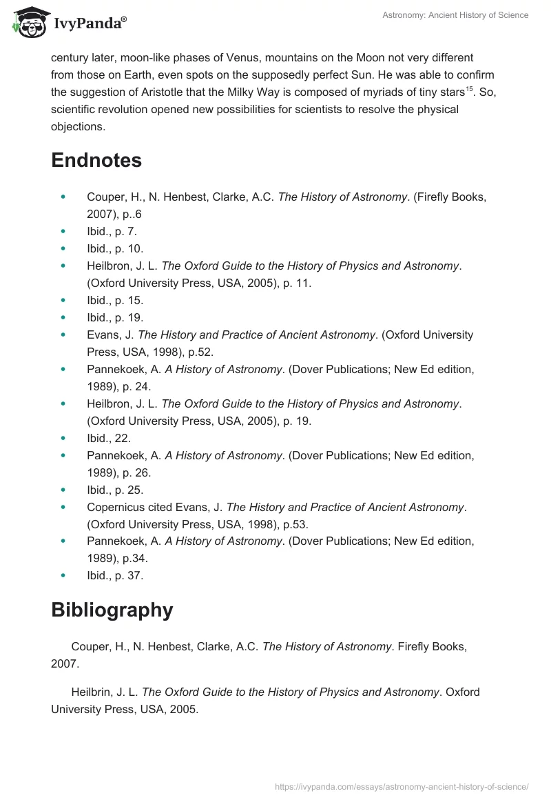 Astronomy: Ancient History of Science. Page 4