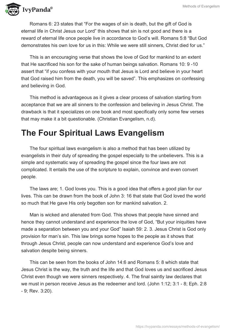 Methods of Evangelism. Page 2