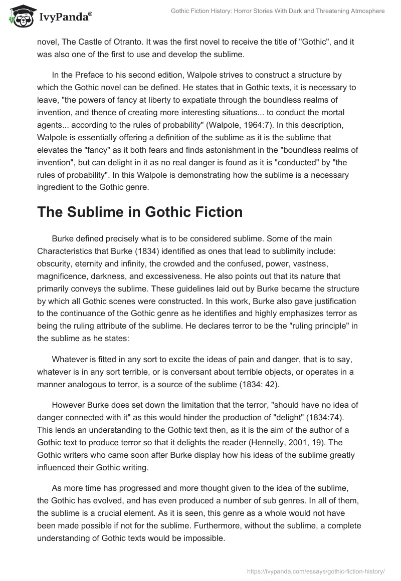 Gothic Fiction History: Horror Stories With Dark and Threatening Atmosphere. Page 2