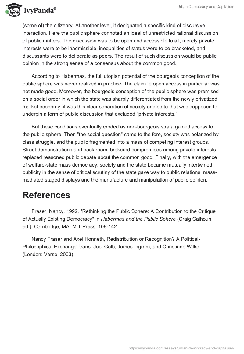 Urban Democracy and Capitalism. Page 4