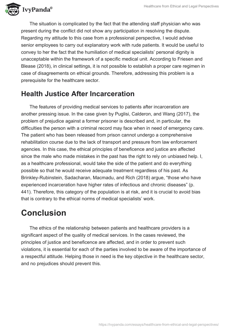Healthcare from Ethical and Legal Perspectives. Page 2