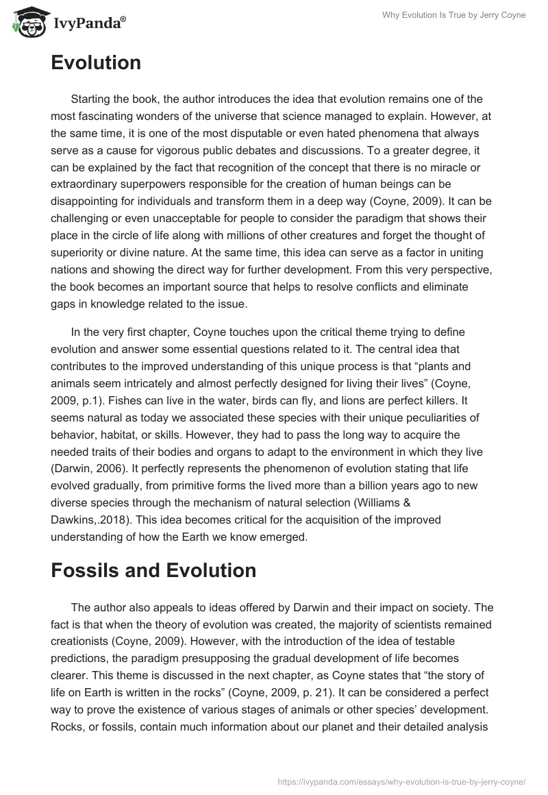 "Why Evolution Is True" by Jerry Coyne. Page 2