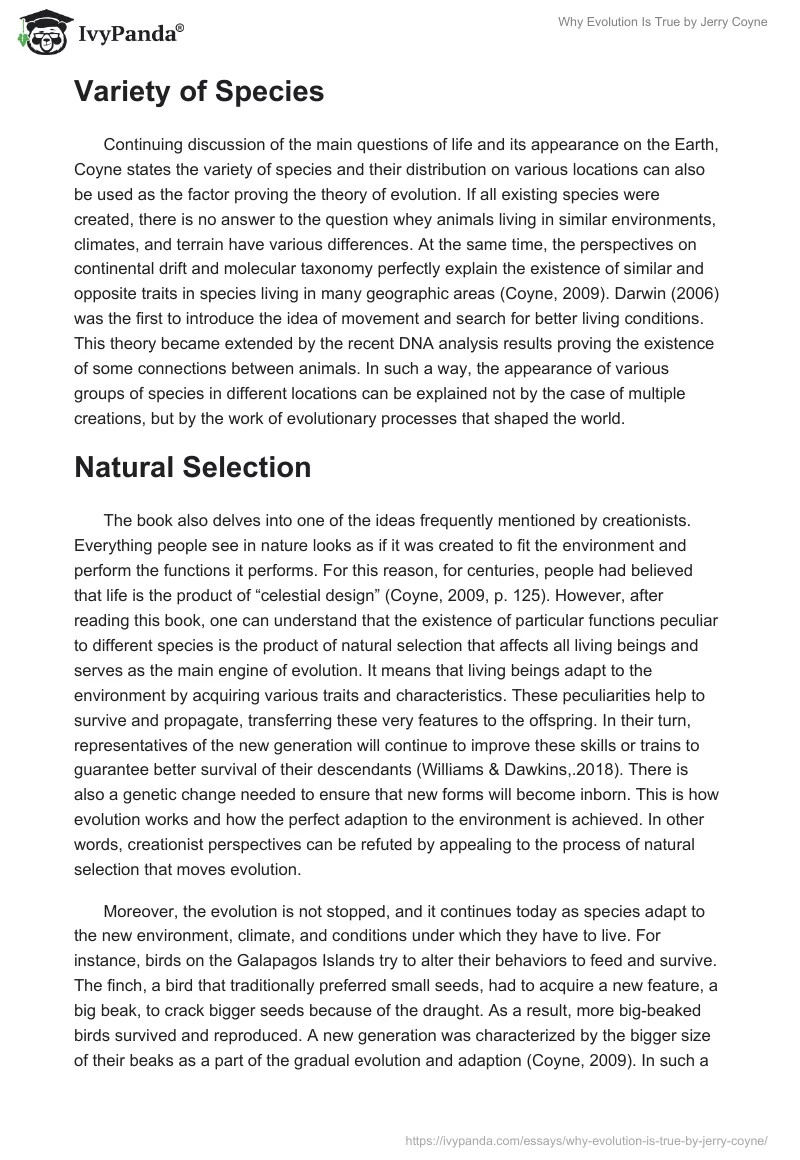 "Why Evolution Is True" by Jerry Coyne. Page 4