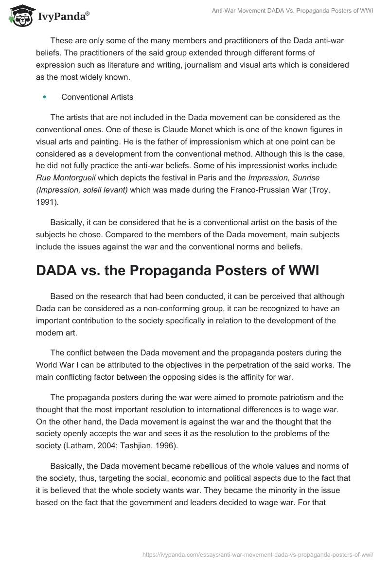 Anti-War Movement DADA Vs. Propaganda Posters of WWI. Page 5