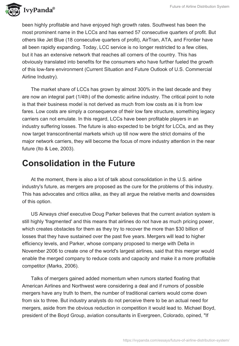 Future of Airline Distribution System. Page 4