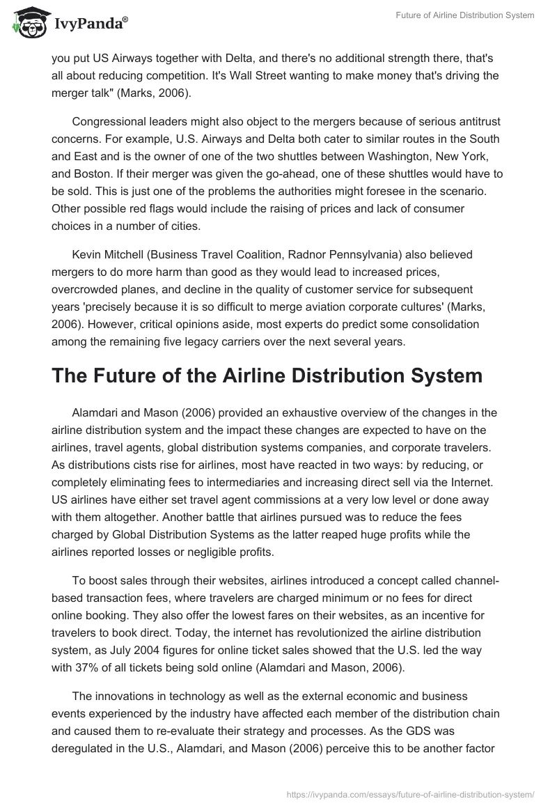Future of Airline Distribution System. Page 5