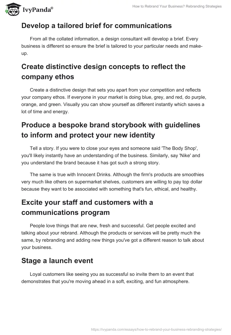 How to Rebrand Your Business? Rebranding Strategies. Page 3