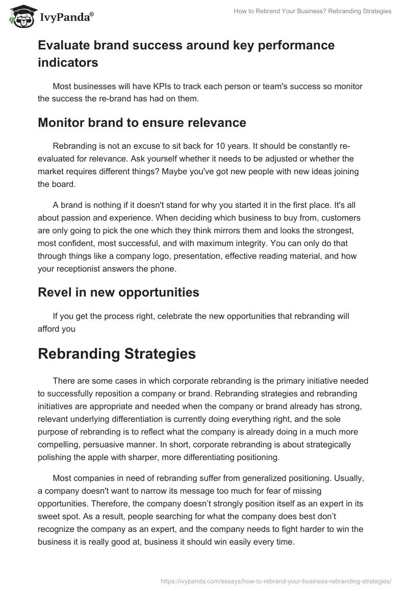How to Rebrand Your Business? Rebranding Strategies. Page 4