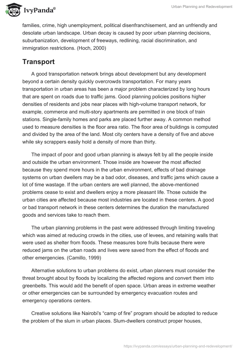 Urban Planning and Redevelopment. Page 4