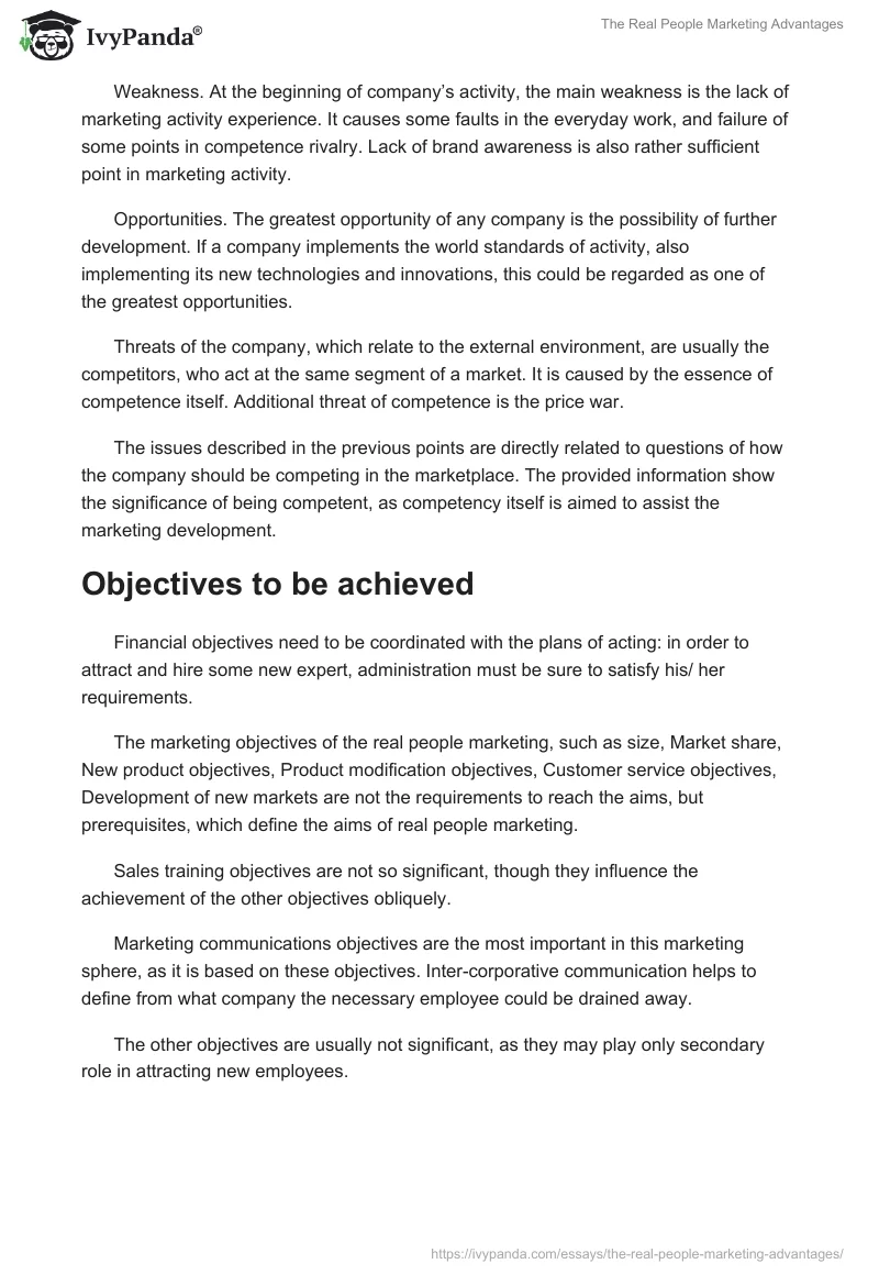 The Real People Marketing Advantages. Page 4