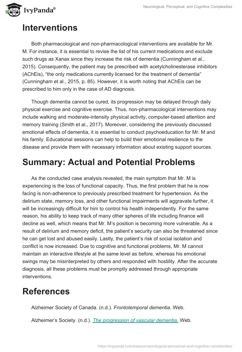 Neurological, Perceptual, and Cognitive Complexities. Page 3