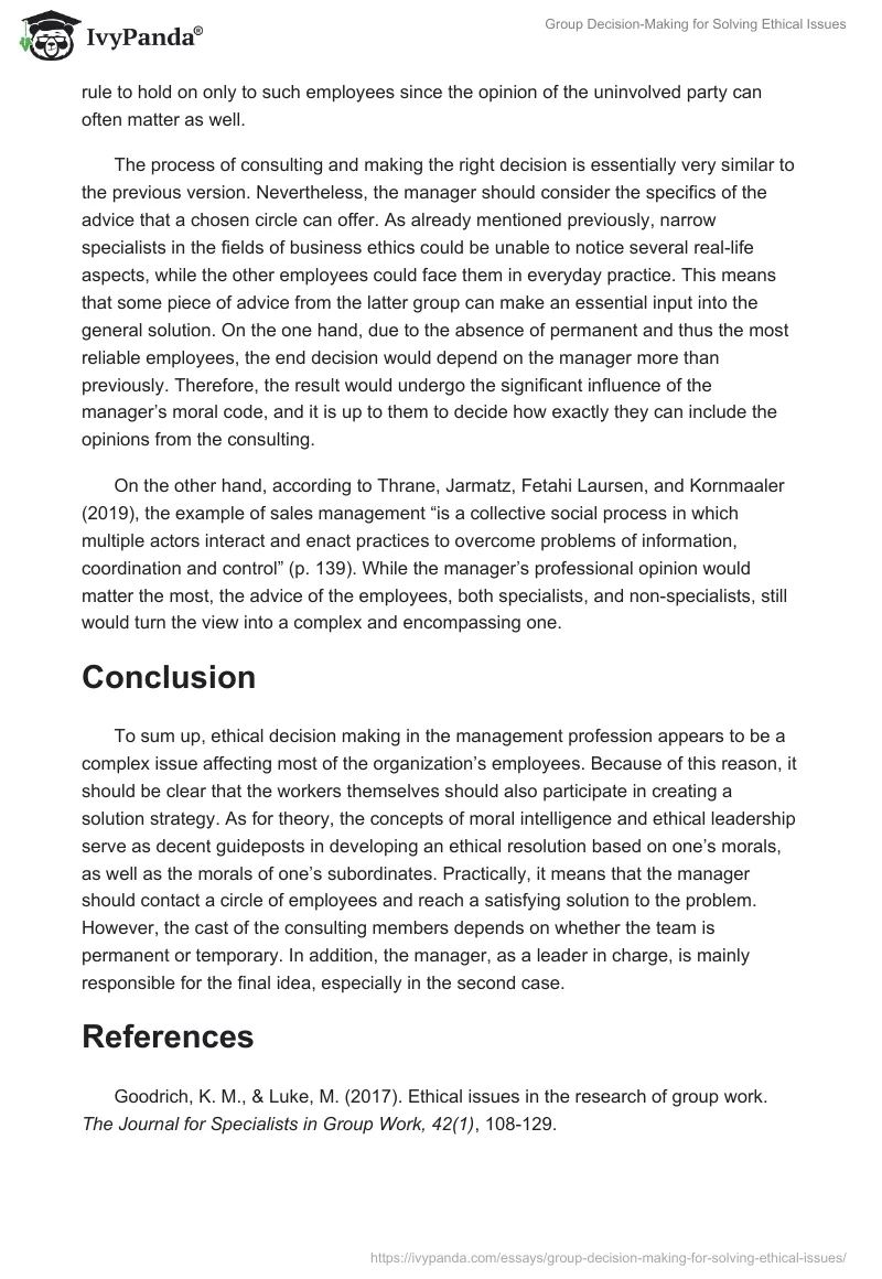 Group Decision-Making for Solving Ethical Issues. Page 4