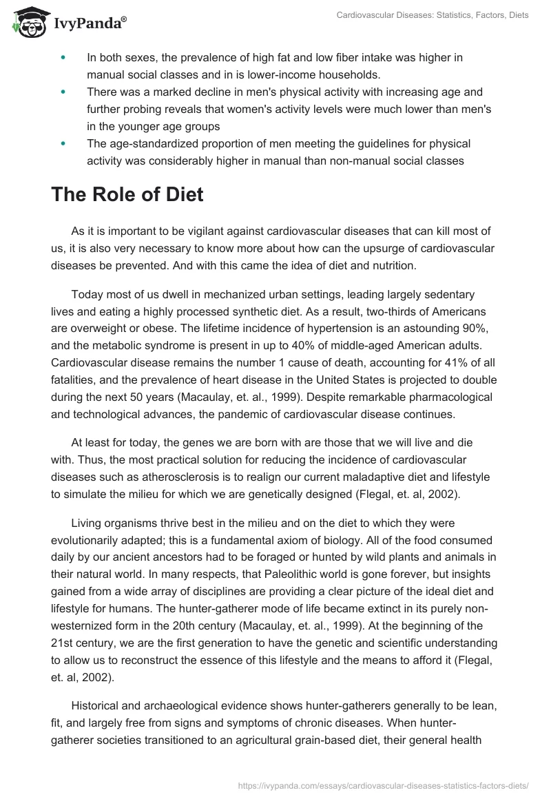 Cardiovascular Diseases: Statistics, Factors, Diets. Page 3