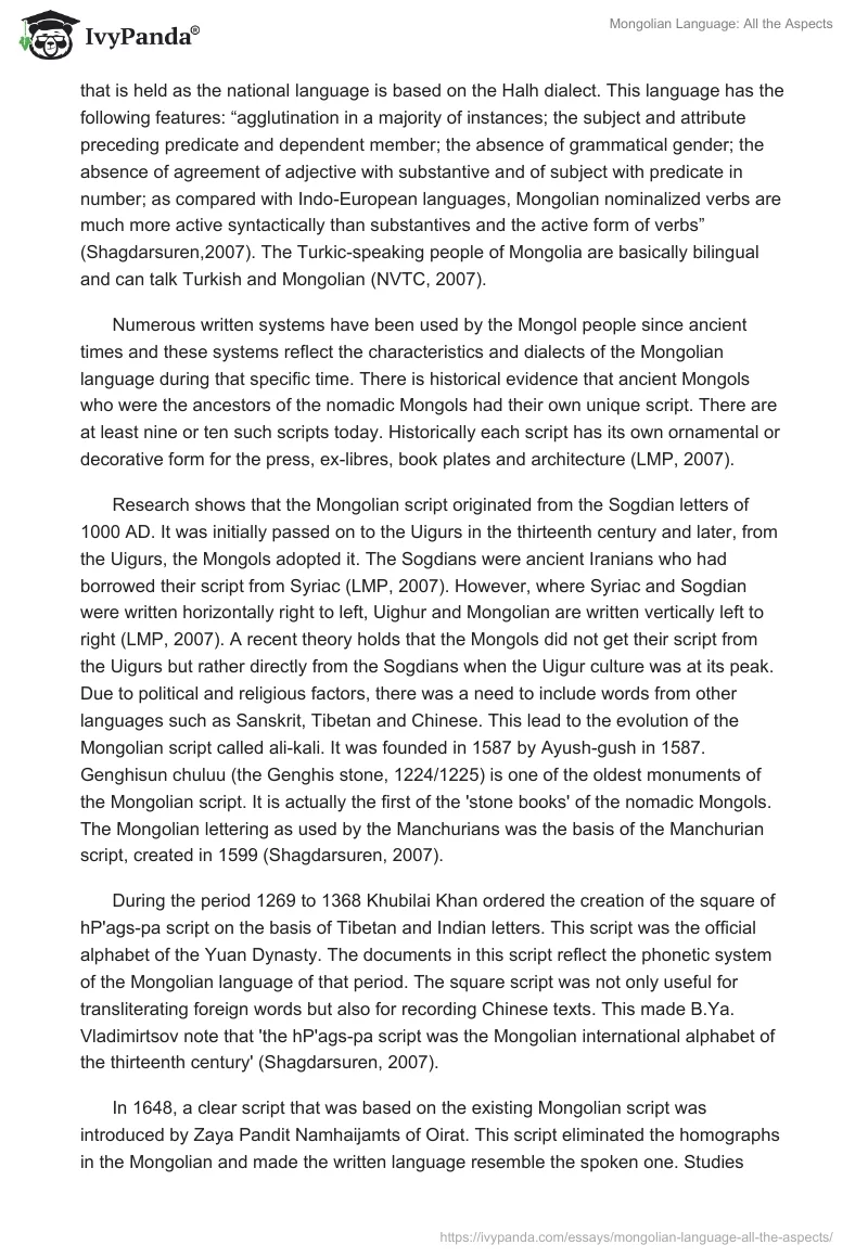 Mongolian Language: All the Aspects. Page 4